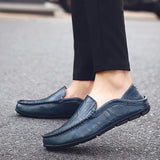 Men Italian Style Leather Moccasins