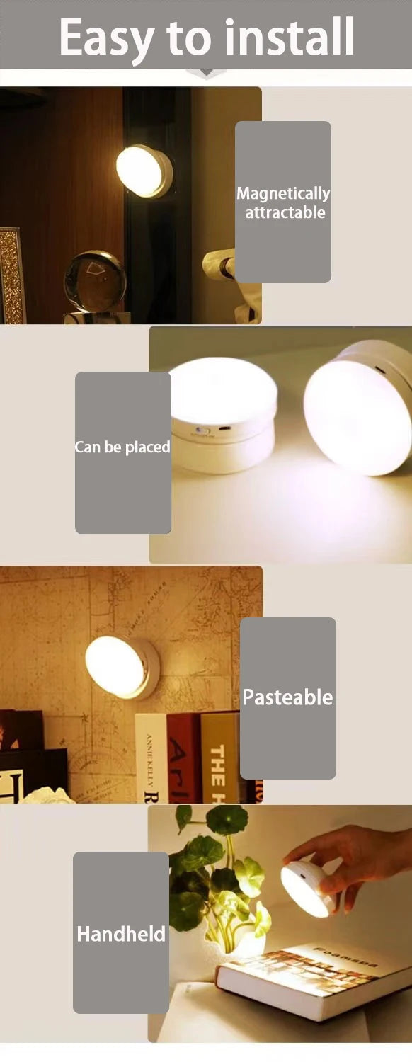 USB Rechargeable LED Night Motion Sensor Light