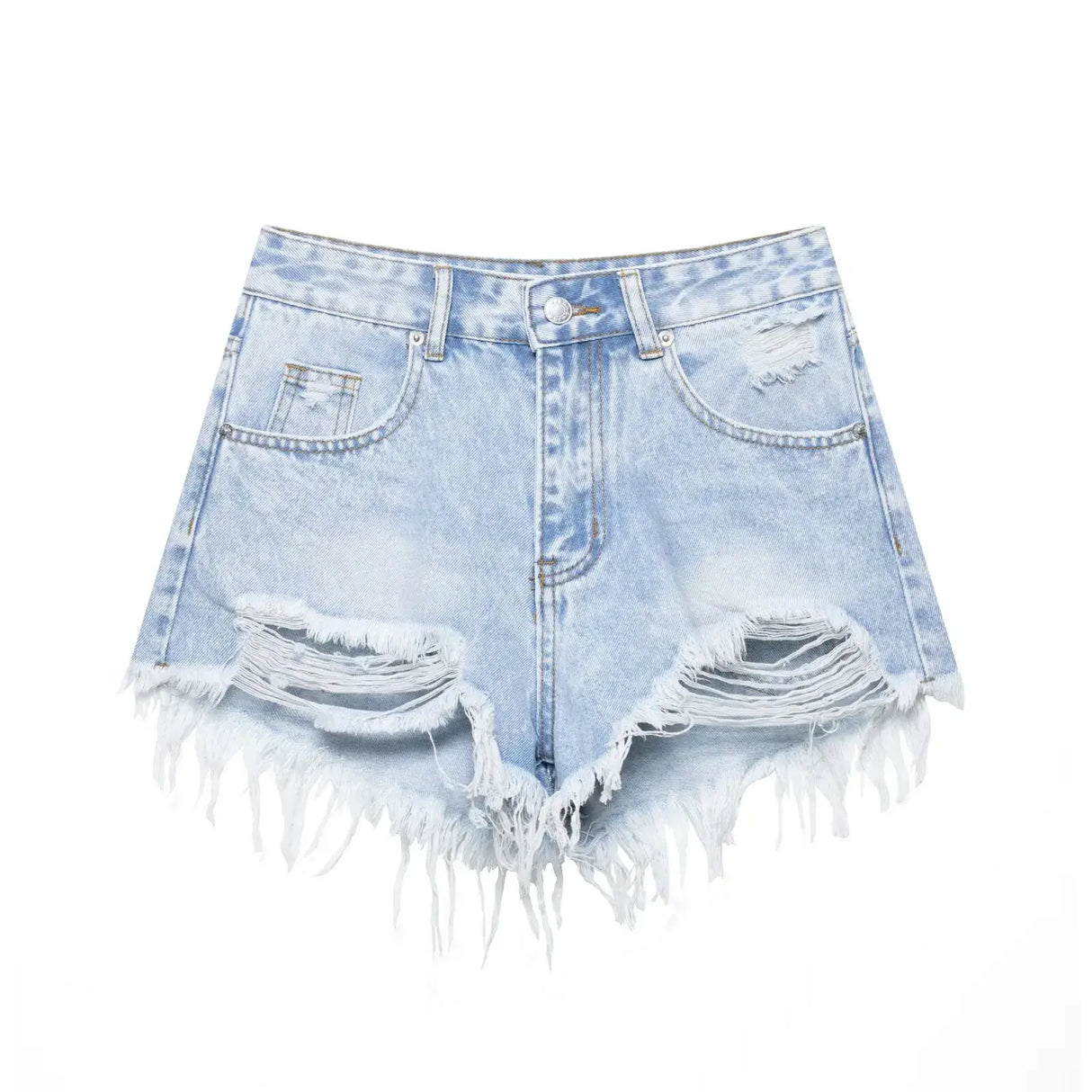 Women High Waist Denim Shorts