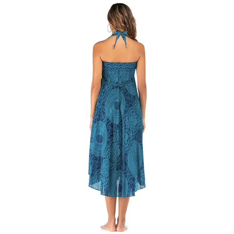 Women Vintage Plaid Button Midi Skirt