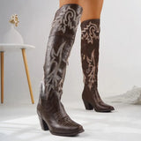 Western Cowboy Knee High Boots – 2025