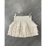 Women Ruffle High Waist Skirt