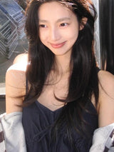 Navy Cut-Out Y2K Cami