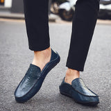 Men Italian Style Leather Moccasins