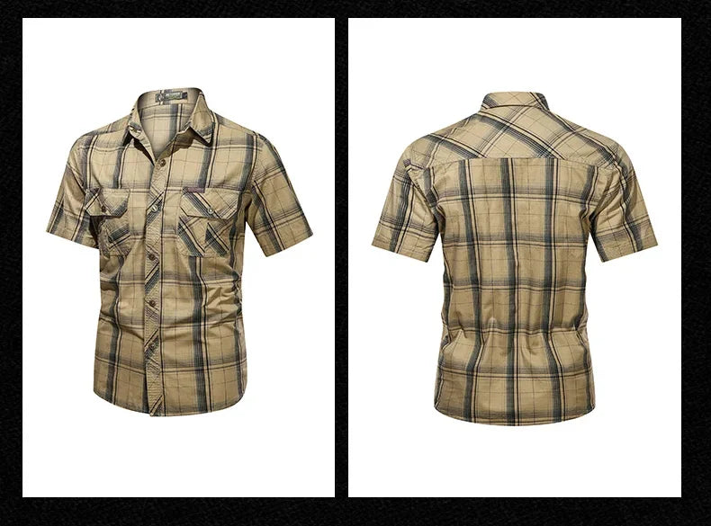 Men Plaid Casual Shirt