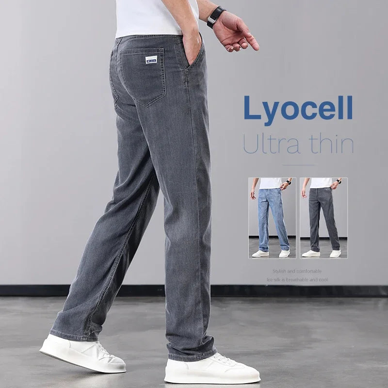 Men Thin Lyocell Jeans