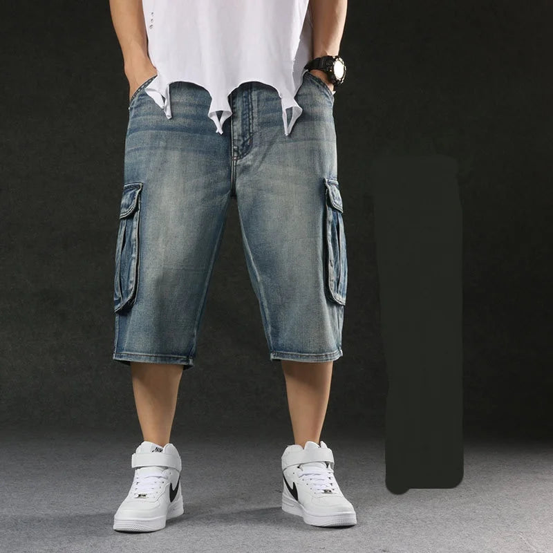 Men's Plus Size Denim Shorts 2025