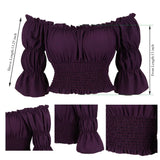 Medieval Pirate Peasant Blouse Costume Top