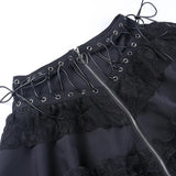 Women Zipper Gothic Mini Skirt