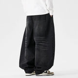Men's Plus Size Retro Wide Leg Jeans