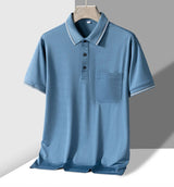 Men Anti-Wrinkle Pocket Polo Shirt