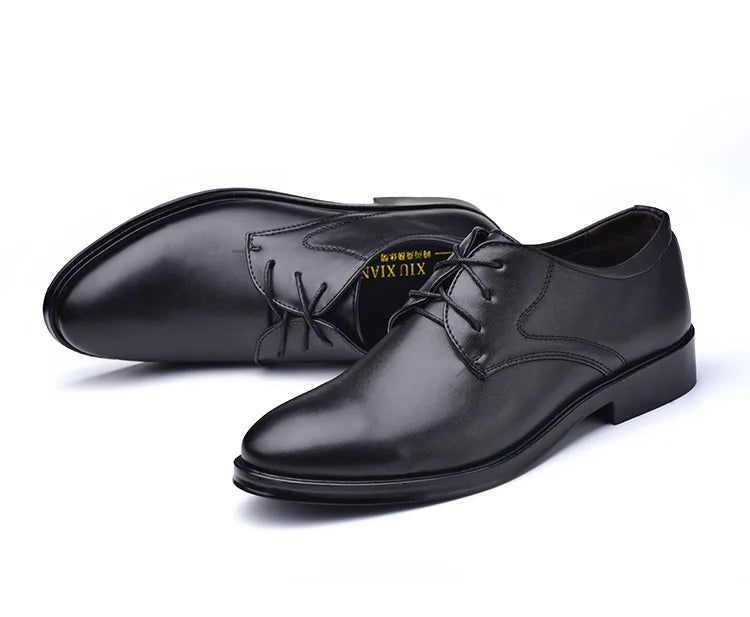Men’s Black Leather Oxfords