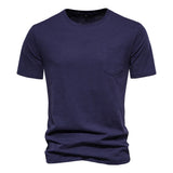 Men Cotton O-Neck Summer T-Shirt