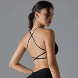 Women Quick Dry Cross Back Sports Bra