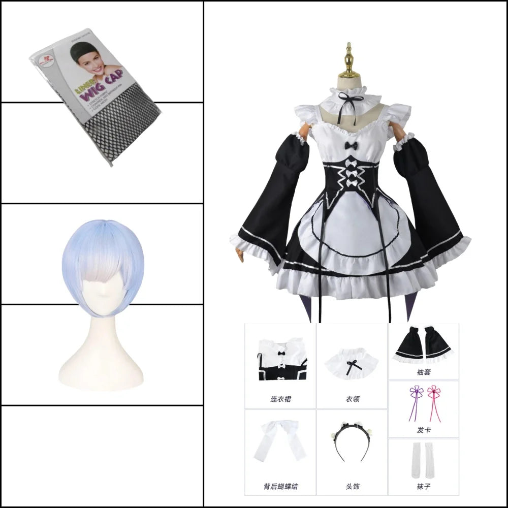 Ram & Rem Maid Cosplay Dress
