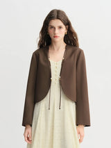 Women Plus Size Beaded Short Jacket