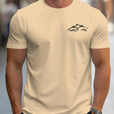Men Mountain Print Tee