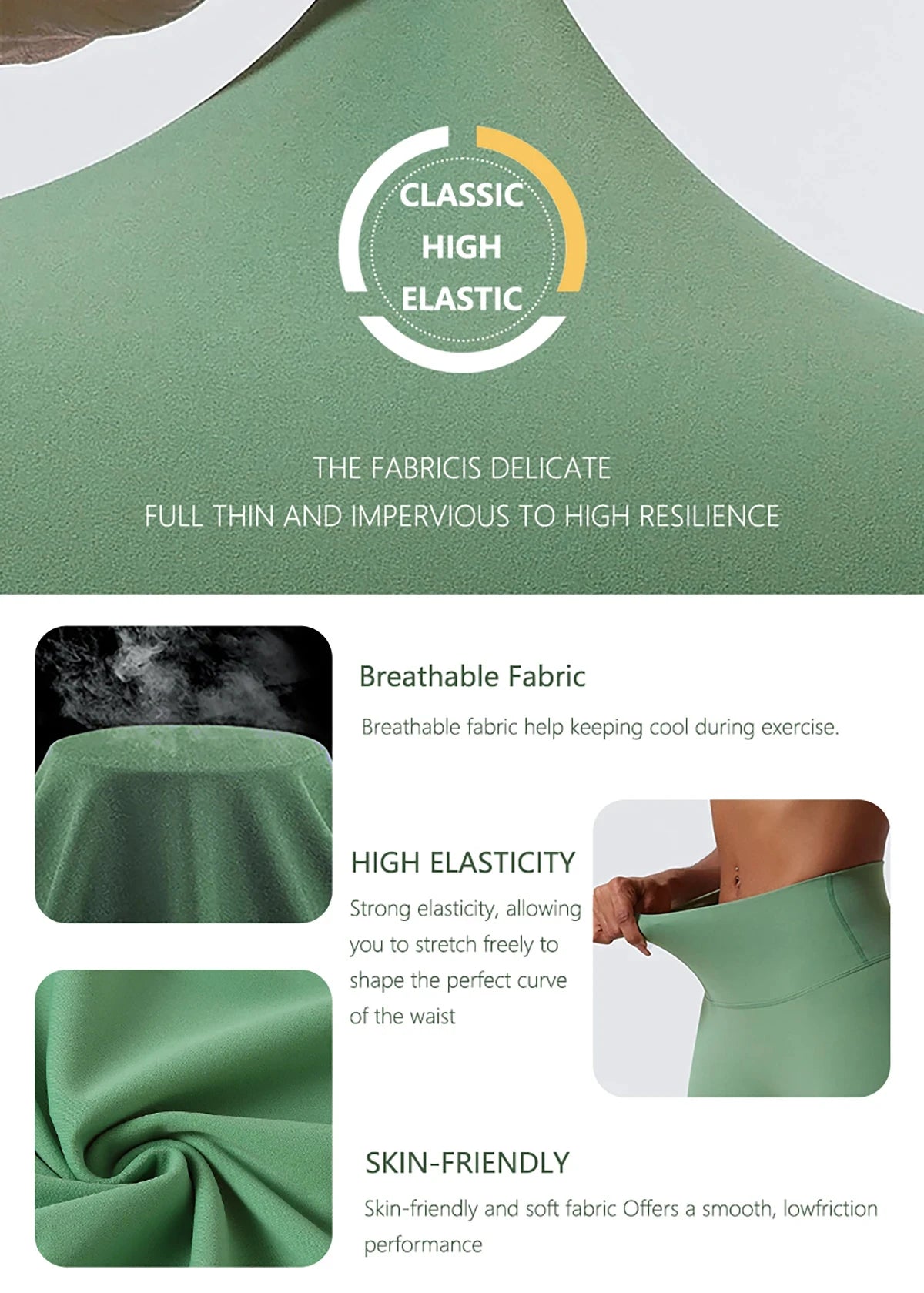 Hearuisavy High Waist Quick-Dry Women's Yoga Leggings – Super Soft Fabric