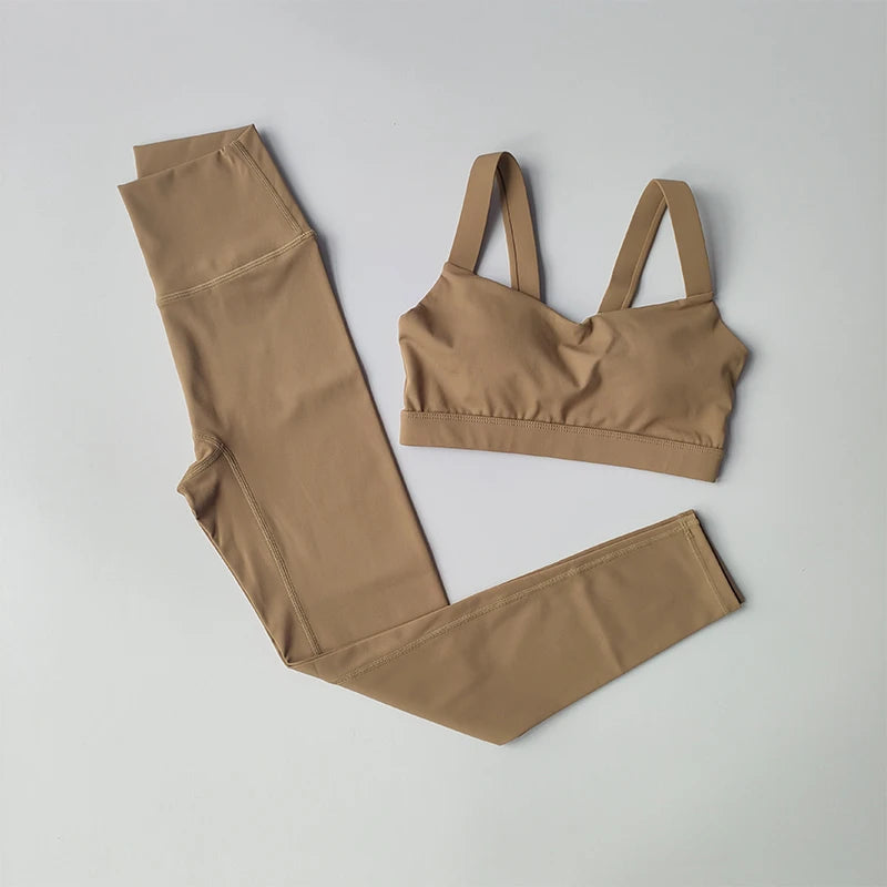Women Sports Bra & Leggings Set