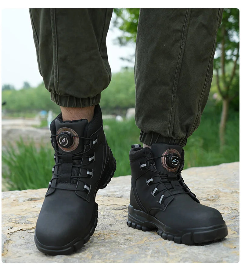 Men Waterproof Indestructible Safety Work Boots