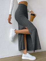 Women Sweater Midi Skirt 2025