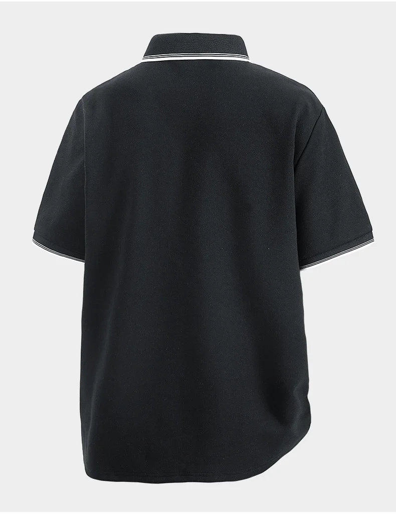 Men Oversize Cotton Golf Polo Shirt