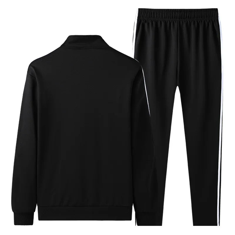 Men's Plus Size Tracksuit – 2 Piece Gym Set