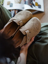 Women Breathable Illustration Mules – Thick Bottom Summer Sandals