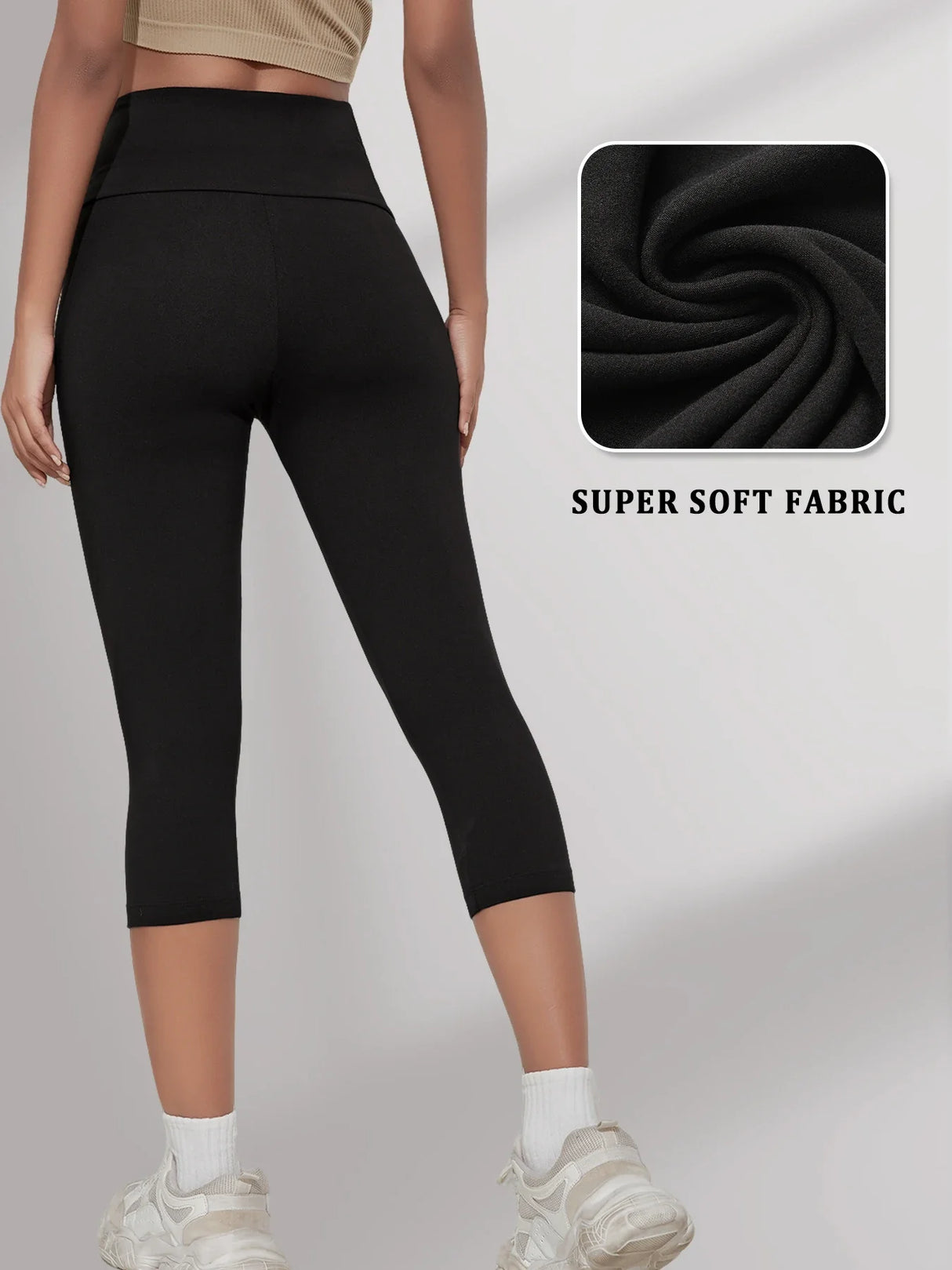 Women 3-Pack High Waist Capri Yoga Leggings