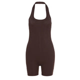 RibbaCharm™ – Sexy Backless Ribbed Bodysuit Romper (Flirty, Fitted & Sleek)