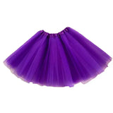 Purple tulle skirt for girls, perfect for dress-up and special occasions, lightweight and comfortable.