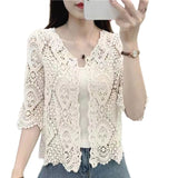 Women's Knitted Lace Shrug Cardigan