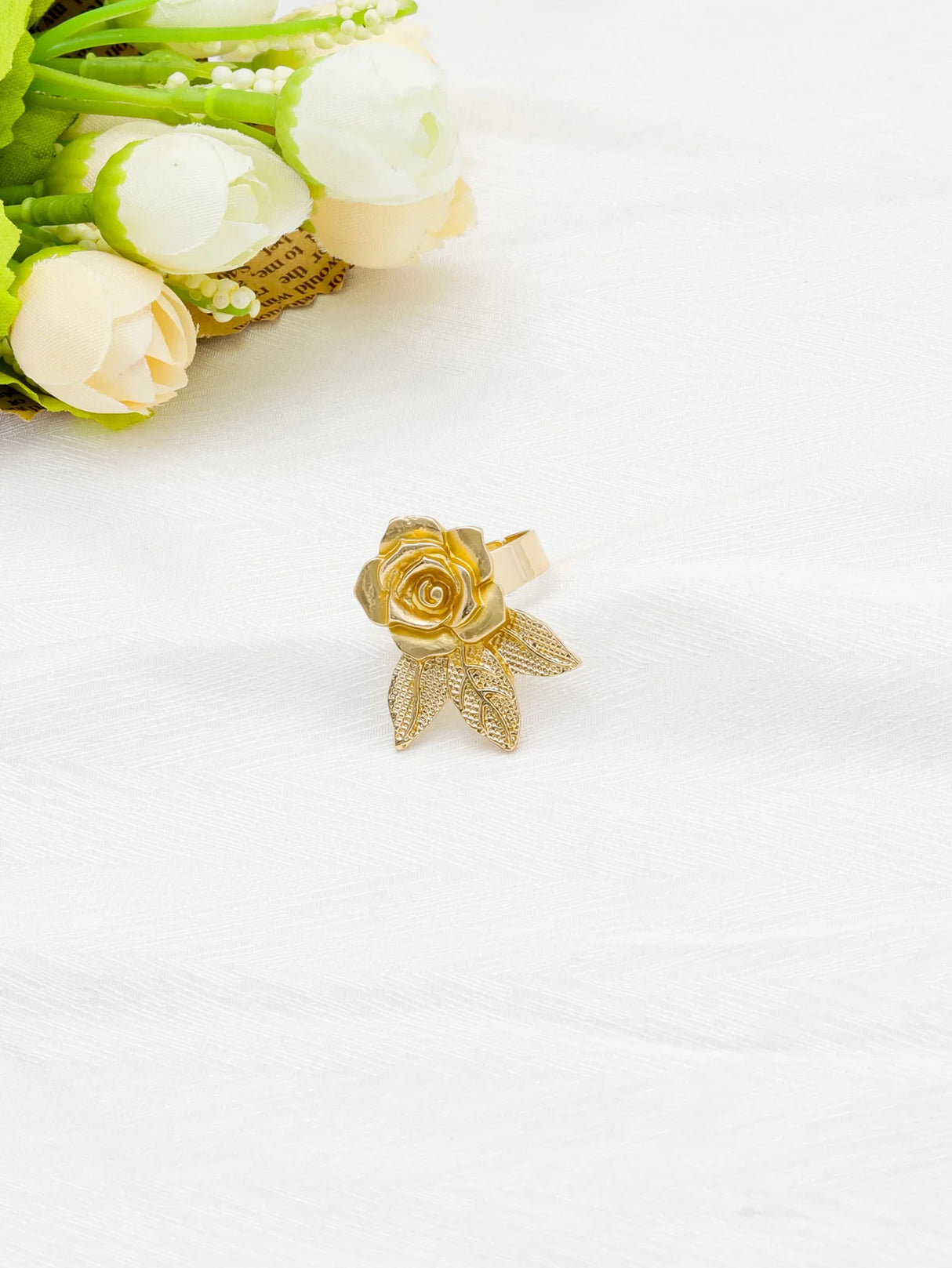 Women’s 18K Gold Flower Jewelry Set