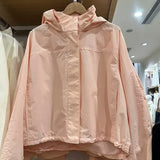 Women Thin Hooded Windbreaker Coat