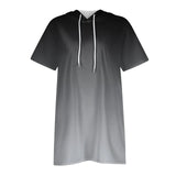 Women Oversized Short Sleeve Hoodie