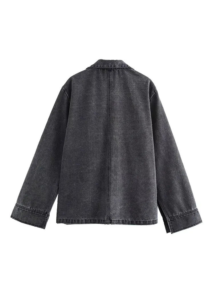 Denim Top & Pant Set for Women