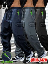 Men's Plus Size Cargo Pants – Multi Pocket