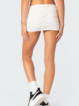 Women Solid Bodycon Mini Skirt