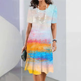 Travel Party Elegant Casual Loose Short Sleeve