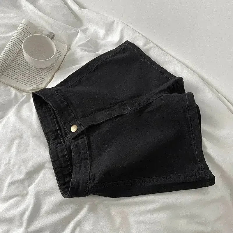 Women's Tight Cargo Denim Shorts