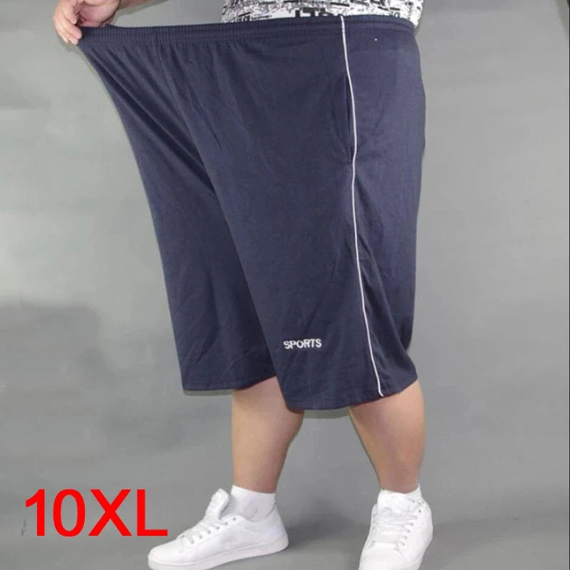 Men's Plus Size Blue Shorts – 10XL Big Fit