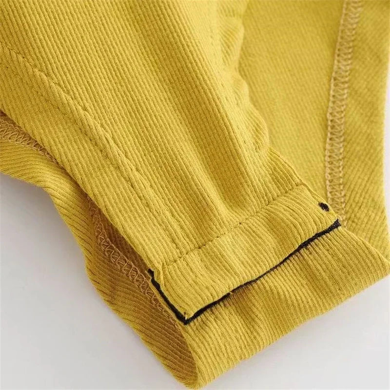 Women's Slim Fit Long Sleeve Bodysuit – Casual Streetwear Jumpsuit