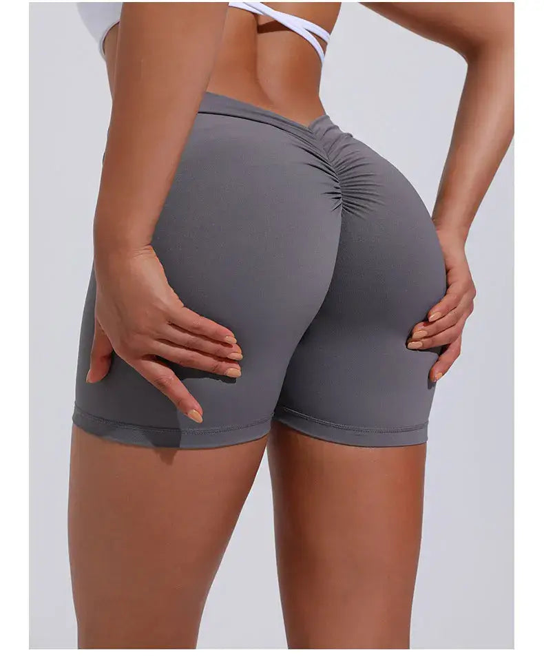 Women V Curve Push Up Yoga Shorts
