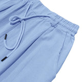 Men Drawstring Linen Pants