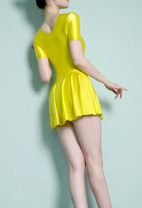 Women Satin Sports Ballet Skirt