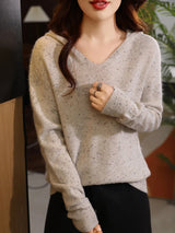 Women's Merino Wool Hooded Sweater