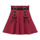 Women Y2K Bow Mini Skirt