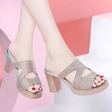 Black Leather Heeled Slides – Sexy & Comfortable 2025