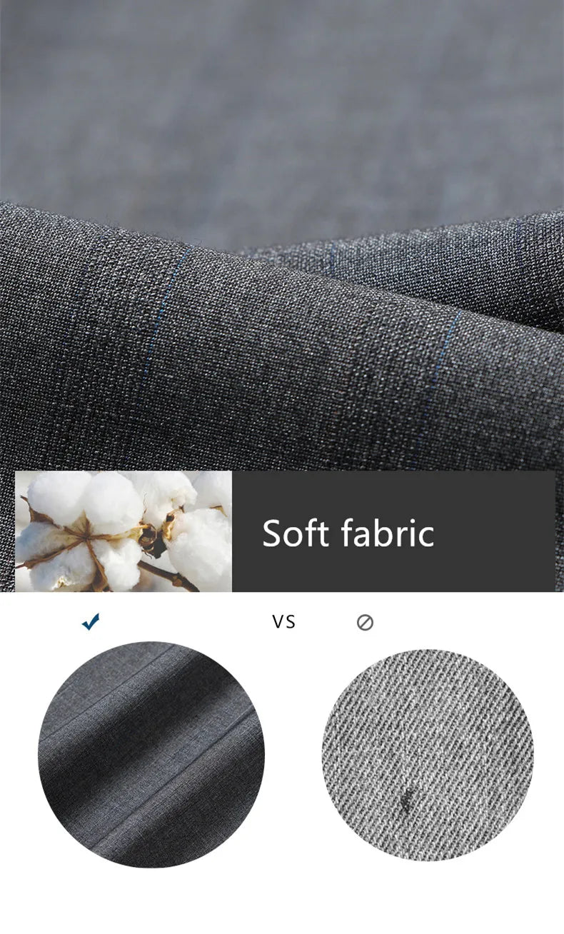 Men Striped Business Shorts