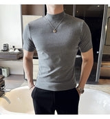 Men Korean Slim Fit Turtleneck Tee